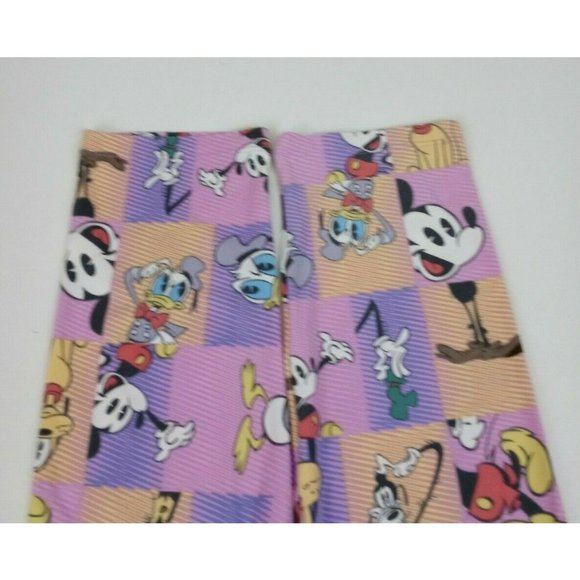 New LuLaRoe Disney Tall & Curvy Leggings Multi-Color With Mickey Mouse & Friends - Picture 5 of 6